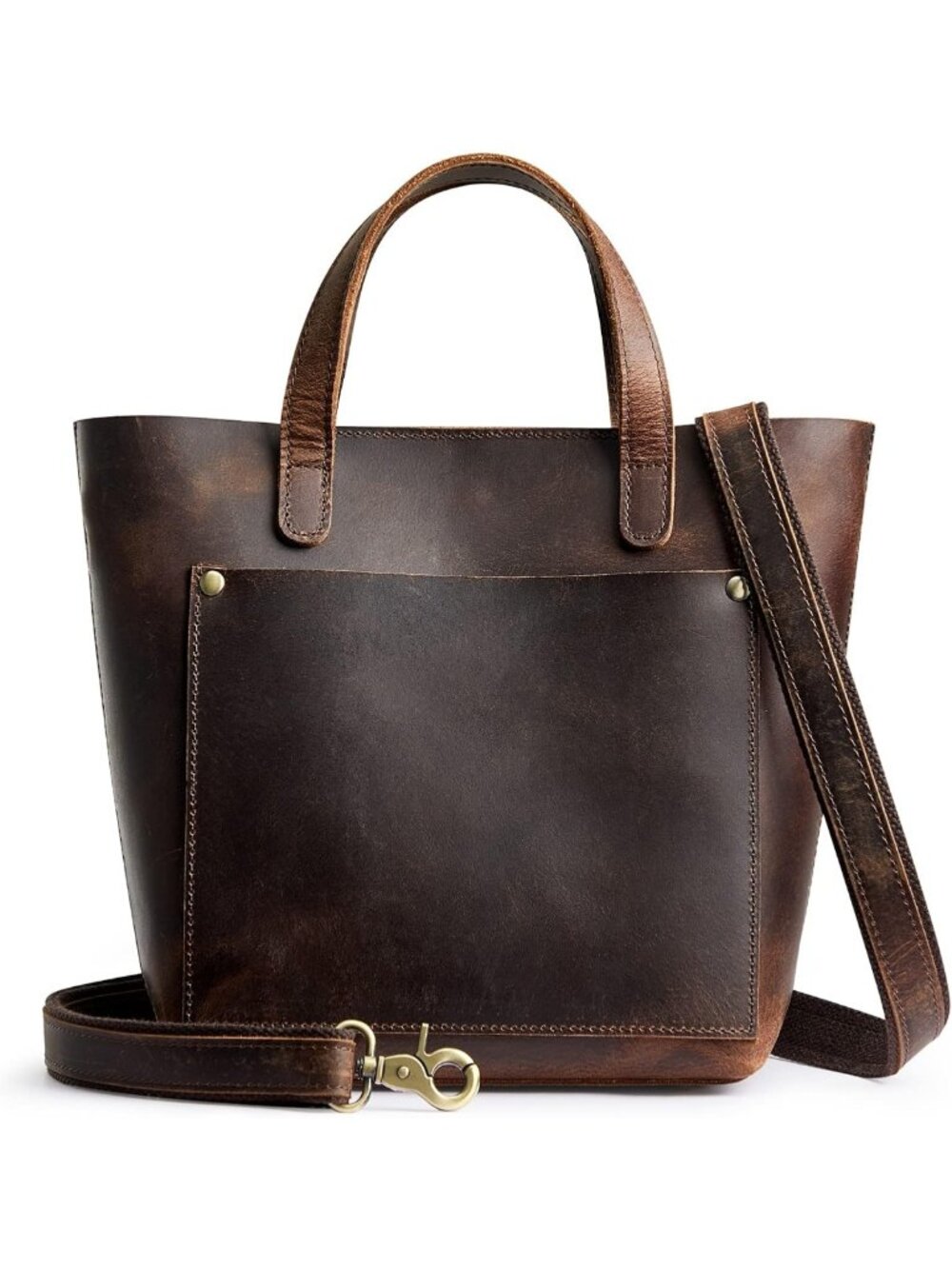 Stylish Leather Mini Crossbody Tote Bag | Versatile Satchel & Shoulder Purse